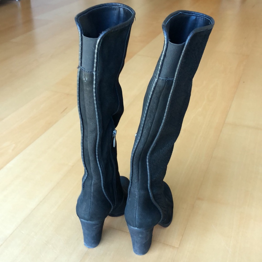 Vince Camuto Black leather long boots - Picture 5 of 10